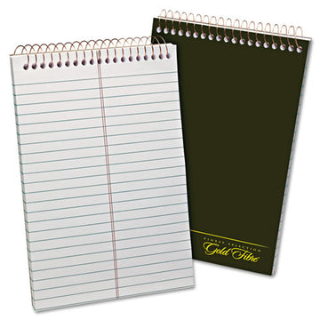 Ampad® Gold Fibre Steno Pads, Gregg Rule, Designer Diamond Pattern Gray-gold Cover, 100 White 6 X 9 Sheets freeshipping - TVN Wholesale